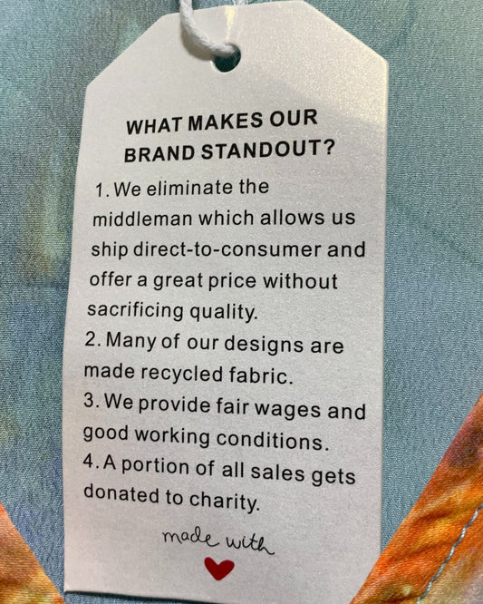 Made With Love Blue For Women Crop Top XL