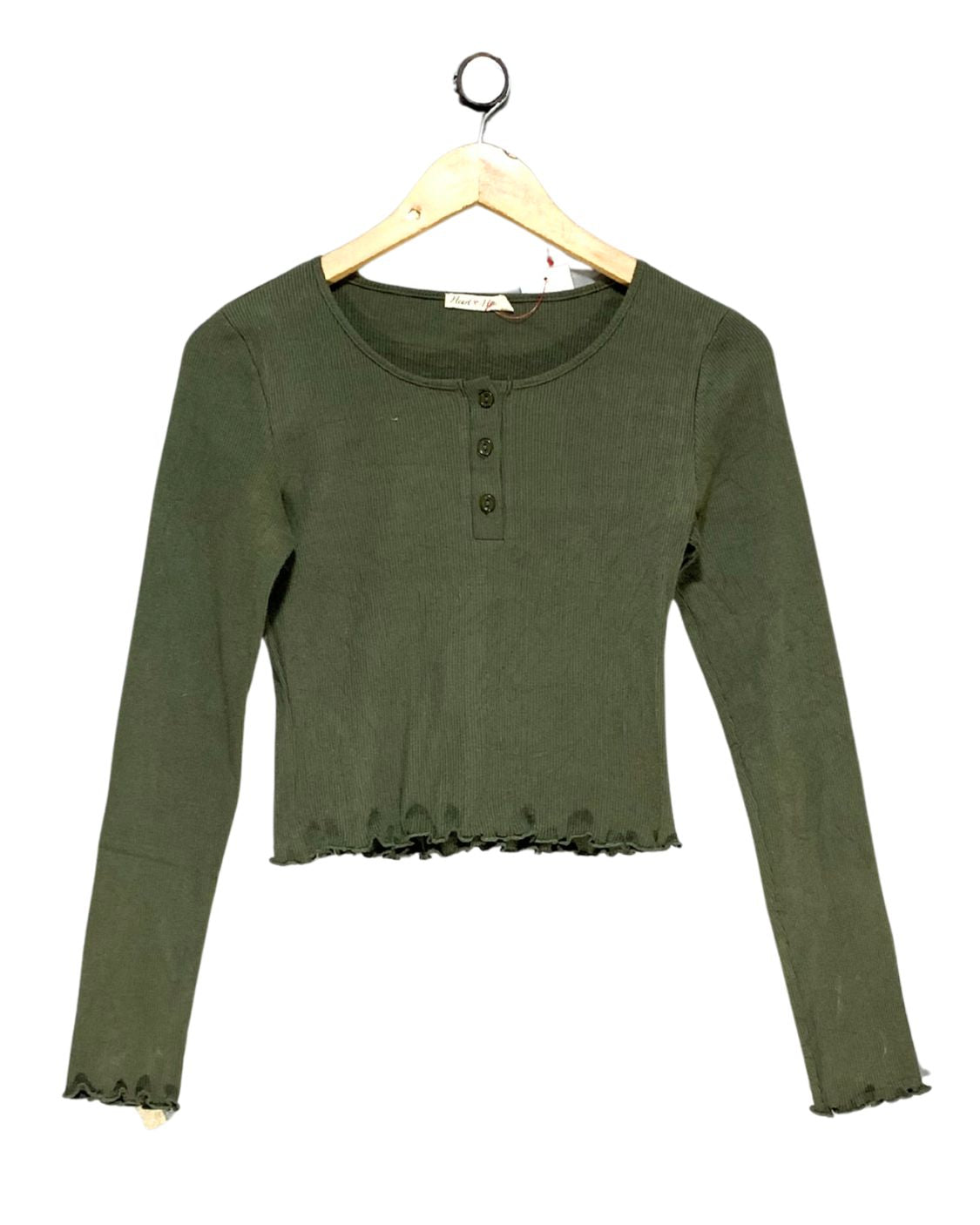 Heart Hips Green For Women Crop Top S