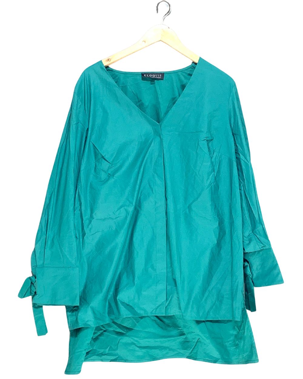 Eloquii Green For Women Top XL