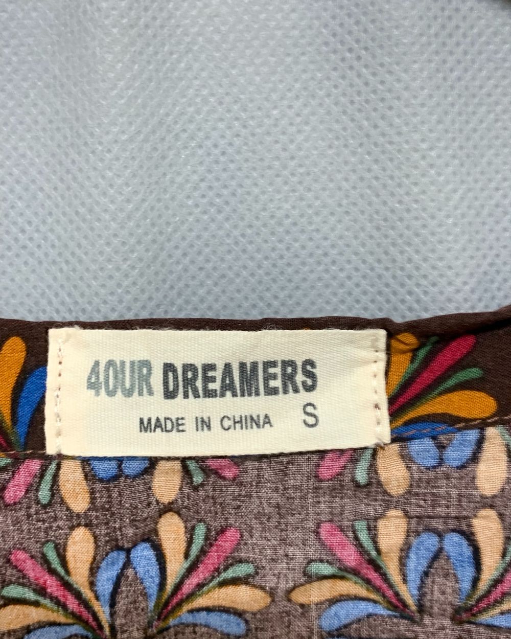 4our Dreamers Brown For Women Crop Top  S