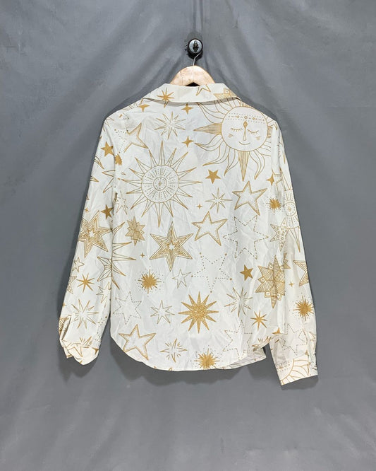 Thrift Queen White For Women Top Shirt S