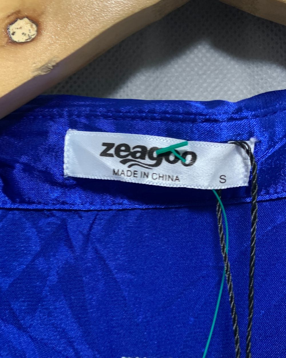 Zeagoo Blue For Women Top Shirt S