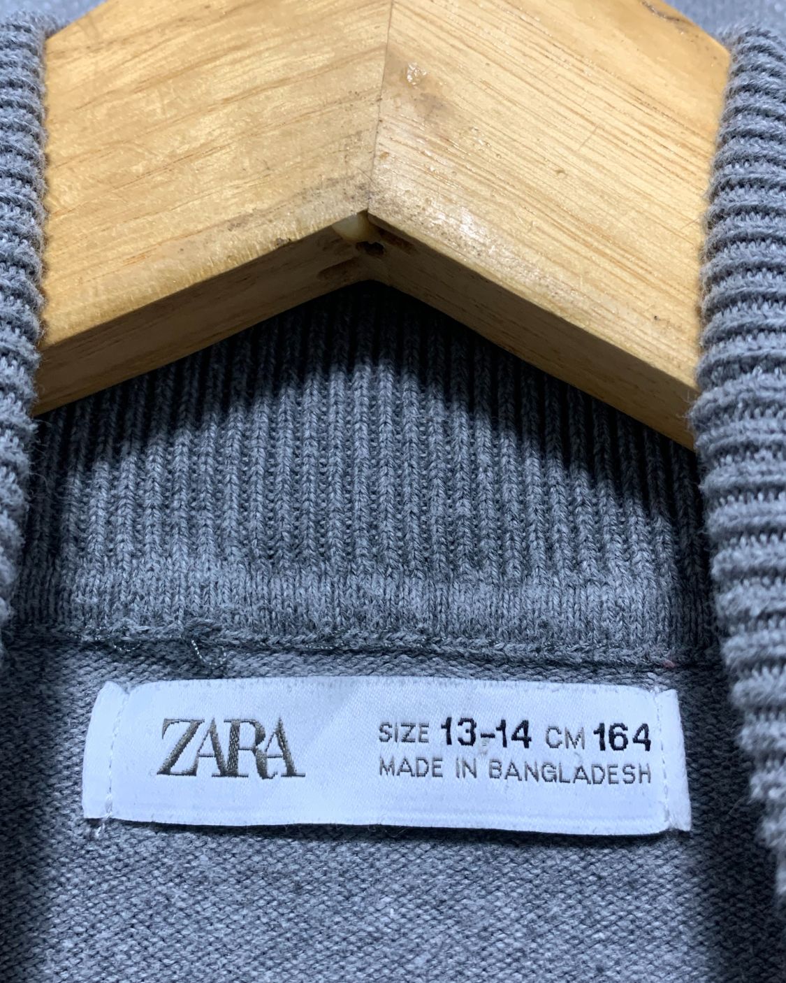 Zara Gray Sweater For Women 14 Years