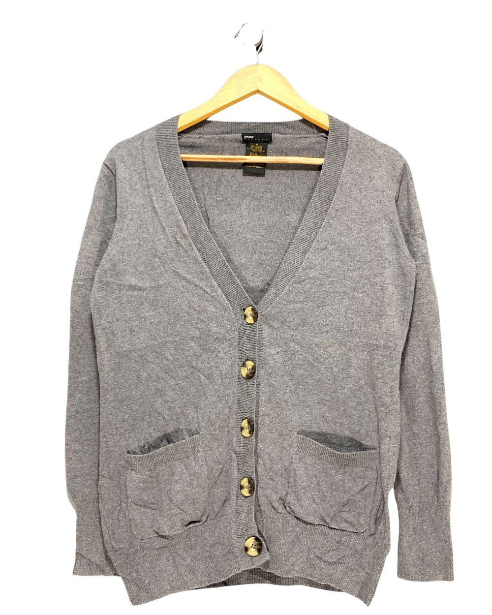 Grace Element Gray Sweater For Women M