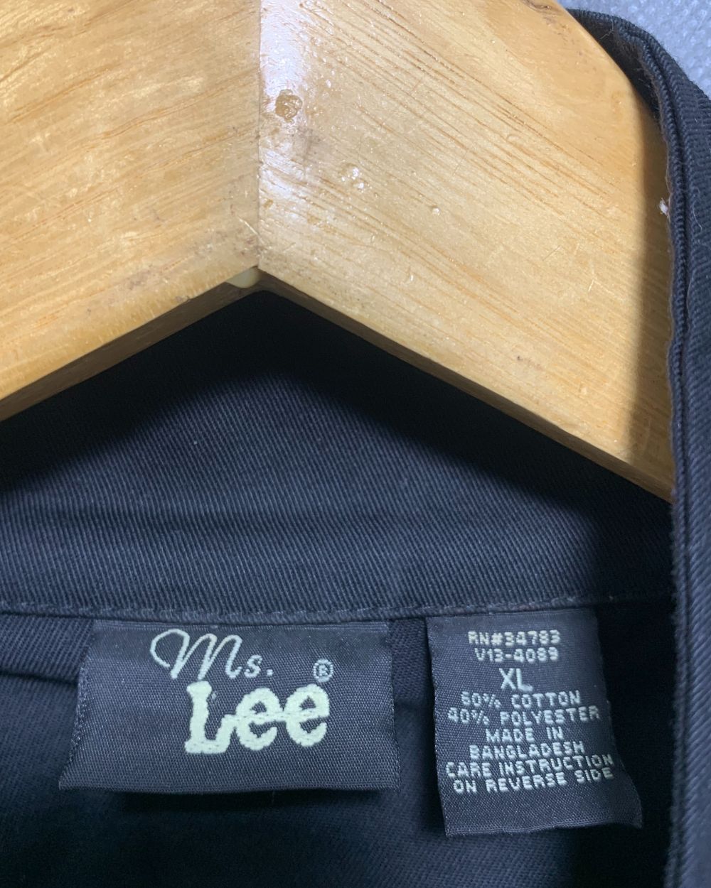 Lee Black Jacket For Women XL