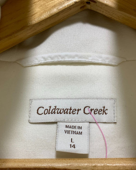 Coldwater Creek White Vest Jacket For Women L