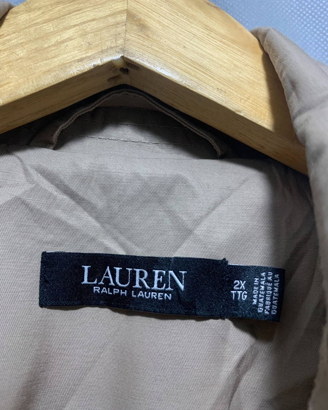 Ralph Lauren Cream Coat For Women XXL
