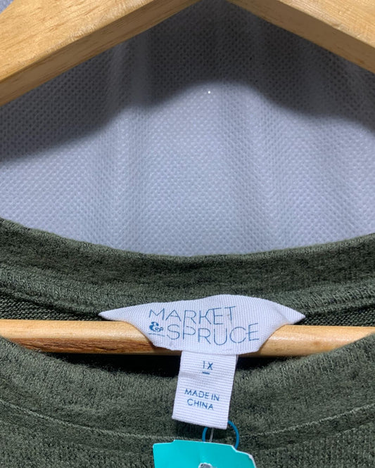 Market & Spruce Green For Women Top XL