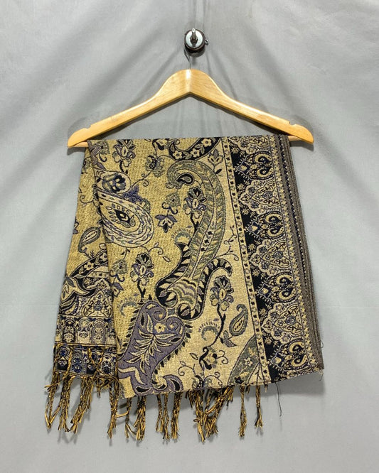 Thrift Queen Golden Cape Shawl For Women