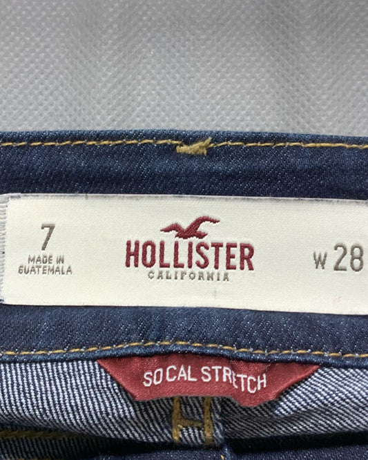 Hollister Blue Cotton Short For Women M