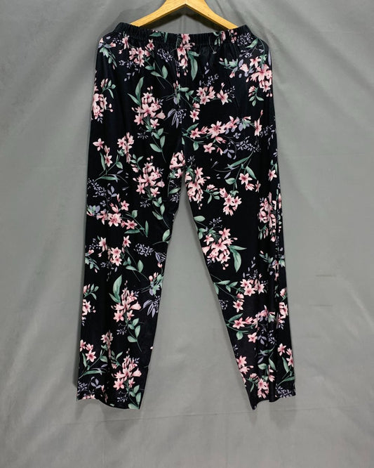 Ekouaer Black Plazo For Women M