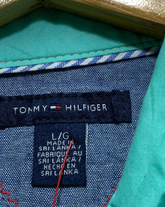 Tommy Hilfiger Green T Shirt For Women L