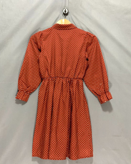 Thrift Queen Brown For Women Dresses S