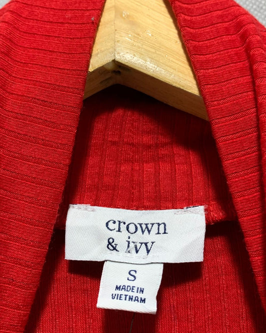 Crown & ivy Red Sweater For Women S