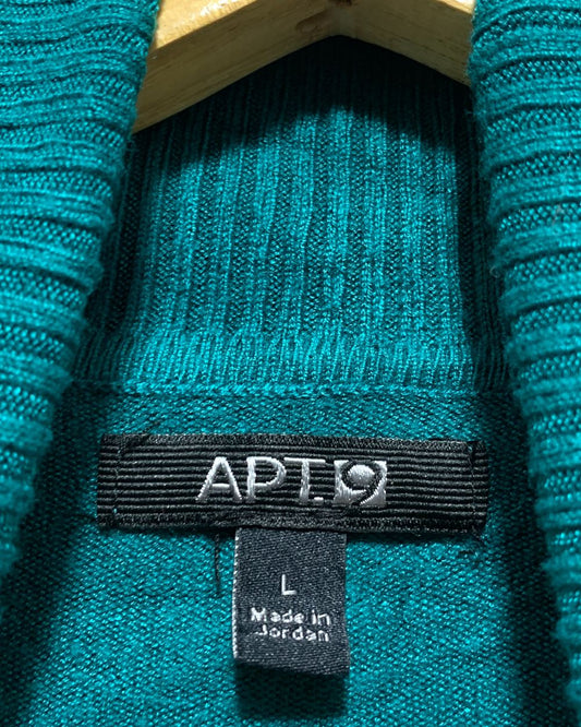 APT.9 Green Sweater For Women L