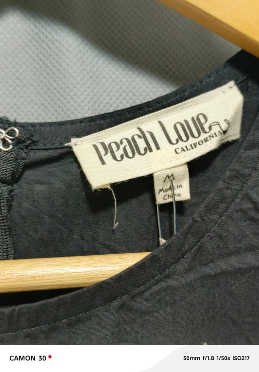 Peach Loue Black Colour For Women Dresses Size M