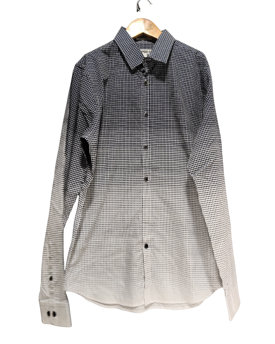 Express 3D Colour Blue & White For Women Top Shirt M