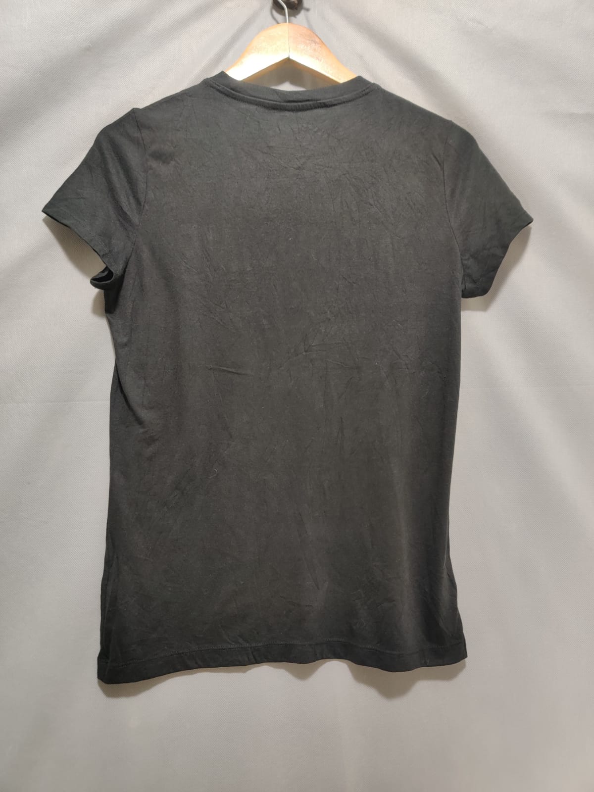 Classic Crew Black Cotton T Shirt For Women L