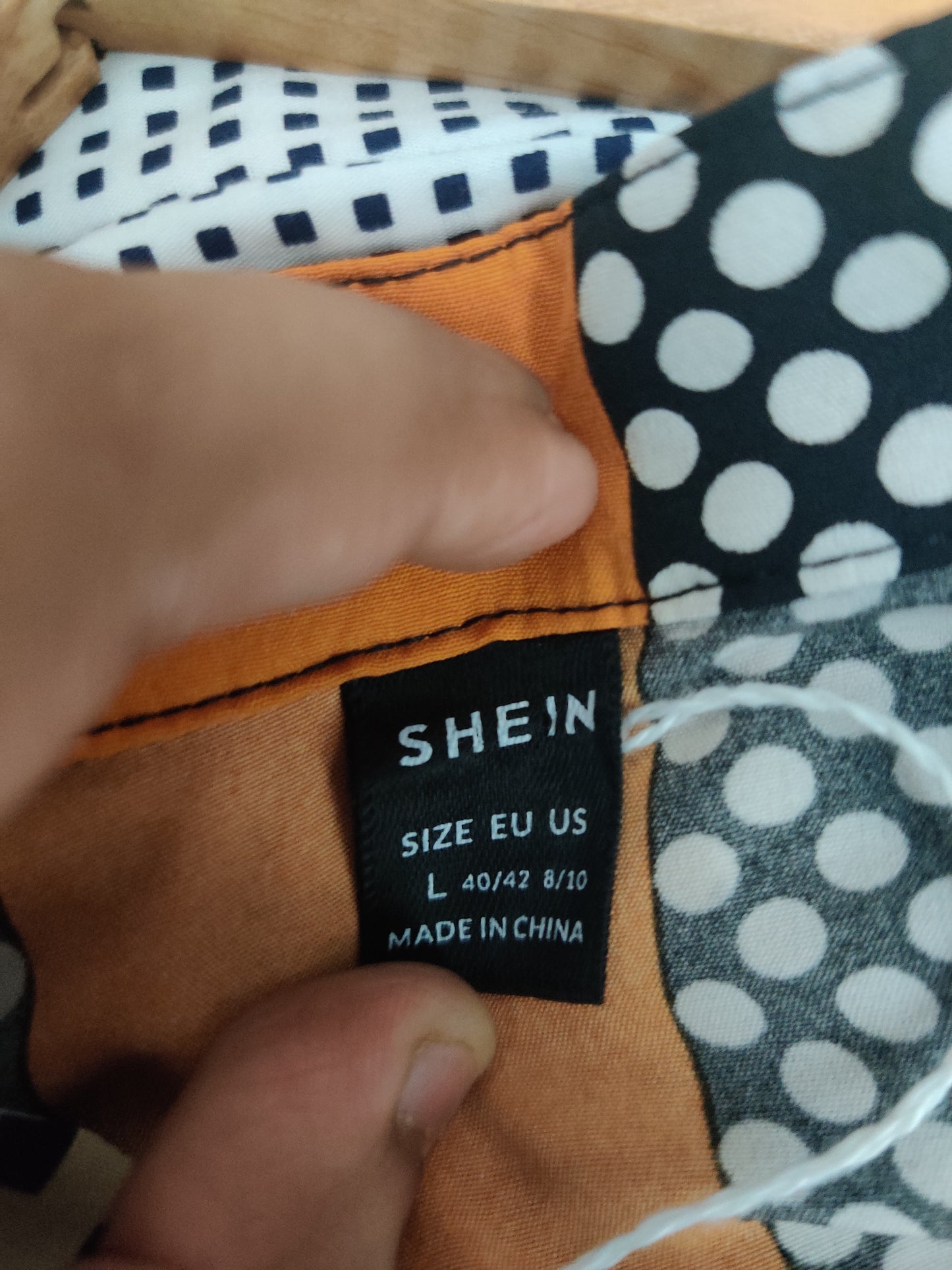 Shein Black & Orange For Women Dresses Size L