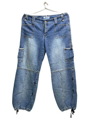 Old Navy Blue Cargo Pants For Women X Large
