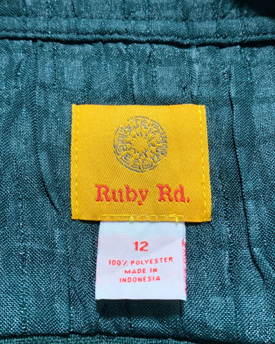 Ruby Rd. Green Sweatshirt For Women Large