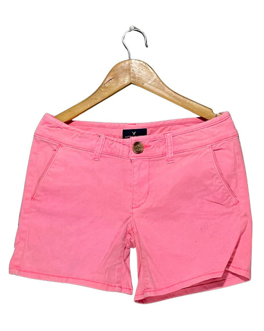 American Eagle Pink Jeans Short For Women Medium