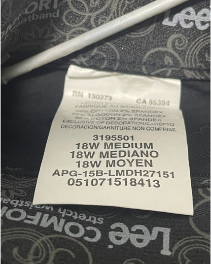 Lee Black Jeans Cotton For Women 3X large