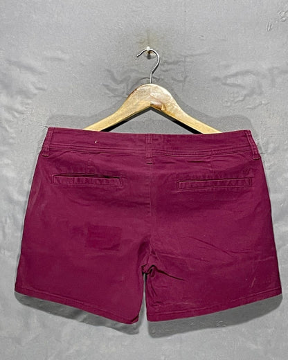 American Eagle Maroon Jeans Short For Women Large