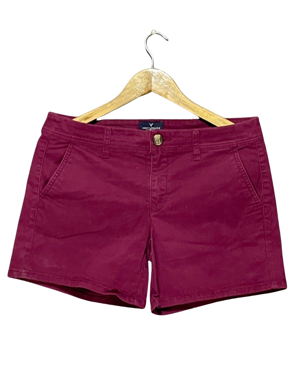 American Eagle Maroon Jeans Short For Women Large