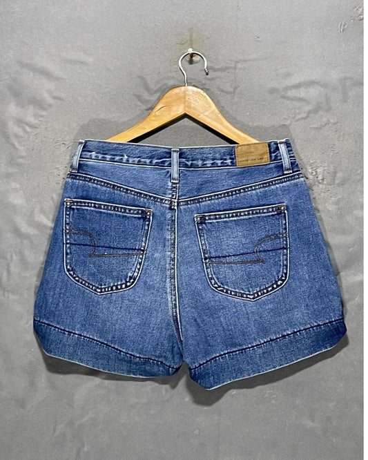 American Eagle Blue Jeans Short For Women Medium