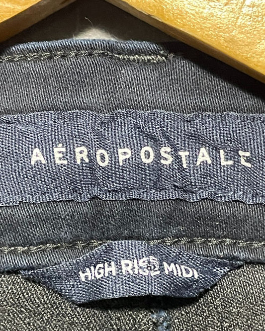 Aeropostale Black Jeans Short For Women Medium