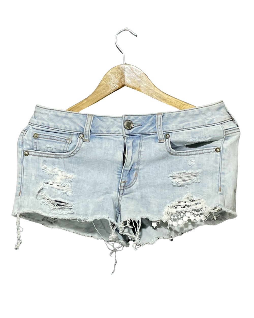 American Eagle Blue Jeans Short For Women Medium