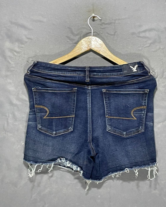 American Eagle Blue Jeans Short For Women Medium