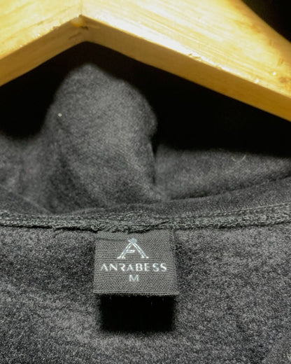 Anrabess Black Hoodie For Women M