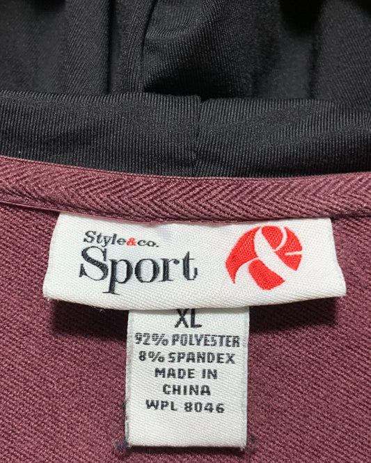 SportCo Maroon Zipper For Women X Large