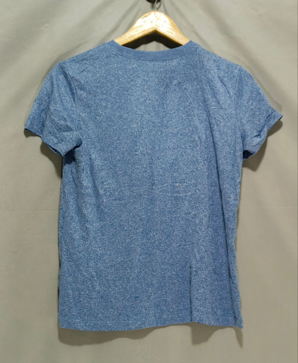 Nike Blue Cotton T Shirt For Women M