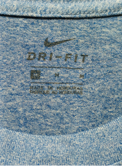 Nike Blue Cotton T Shirt For Women M