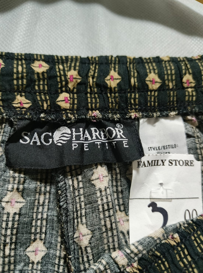 Sag Harbor Black Colour Cotton Plazo For Woman M