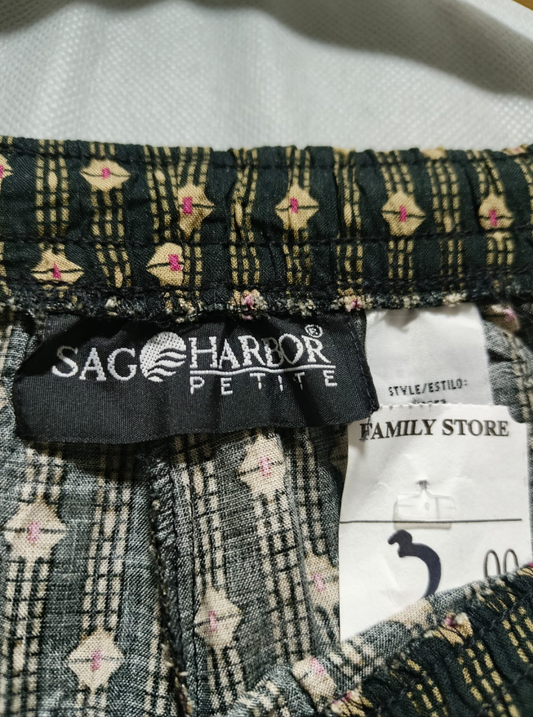 Sag Harbor Black Colour Cotton Plazo For Woman M