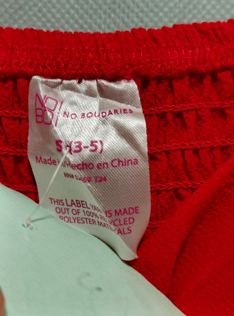 No Boundaries Red Colour For Women Top Size S