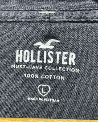 Hollister Black Cotton T Shirt For Women L