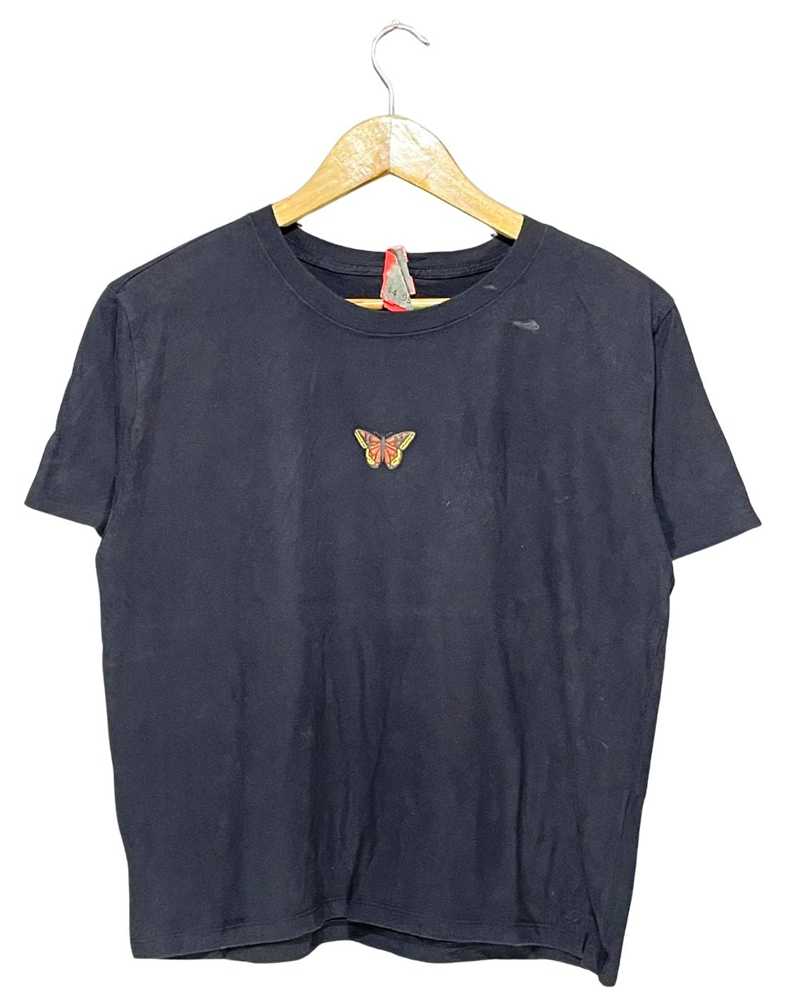 Hollister Black Cotton T Shirt For Women L