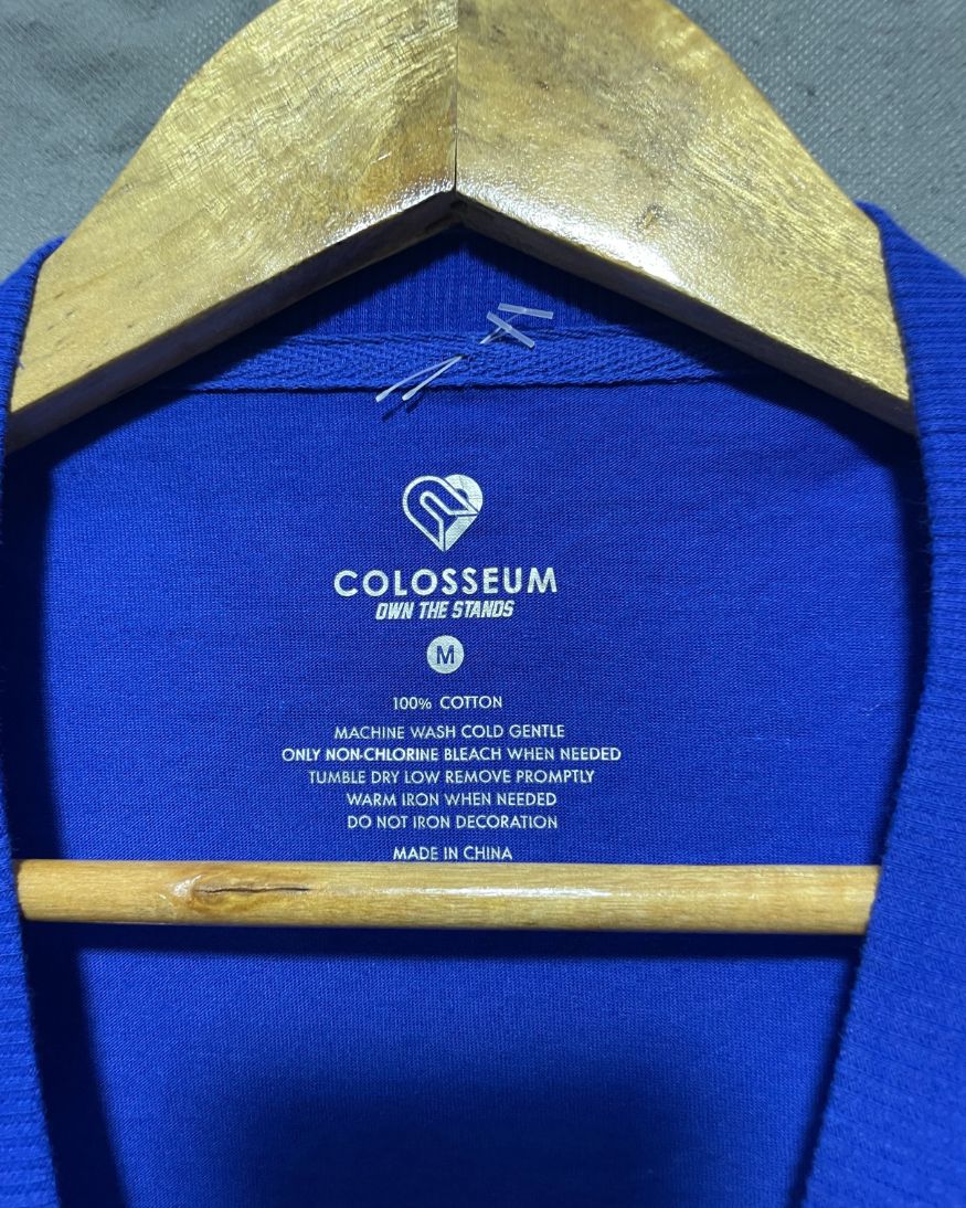 Colosseum Blue Cotton T Shirt For Women M