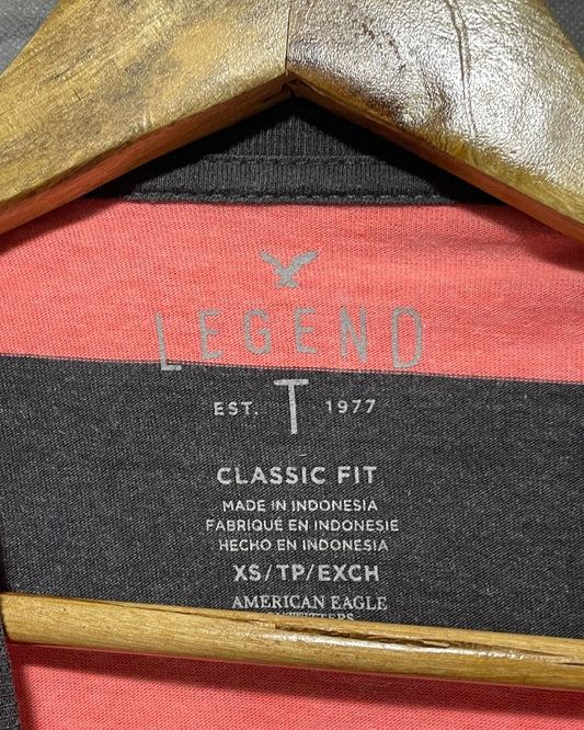 American Eagle Orange Cotton T Shirt For Women XS