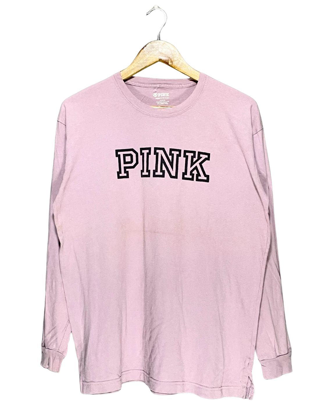 Pink Purple Cotton T Shirt For Women M