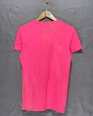 American Eagle Pink Cotton T Shirt For Women XS