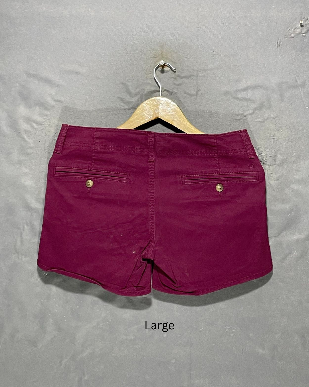 American Eagle Maroon Jeans Short For Women Large