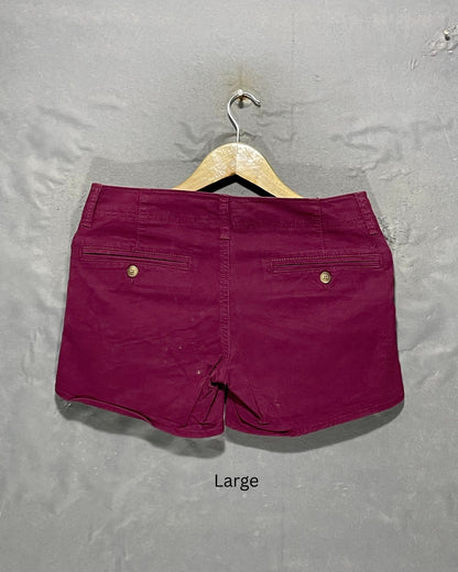 American Eagle Maroon Jeans Short For Women Large