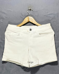 American Eagle White Jeans Short For Women Large