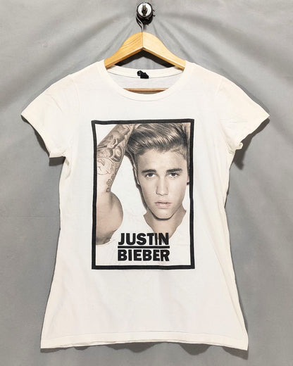 Bay Island White Cotton T Shirt For Women S